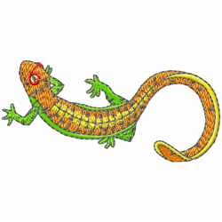 Reptiles Embroidery Design 4 Reptiles Embroidery Design 4